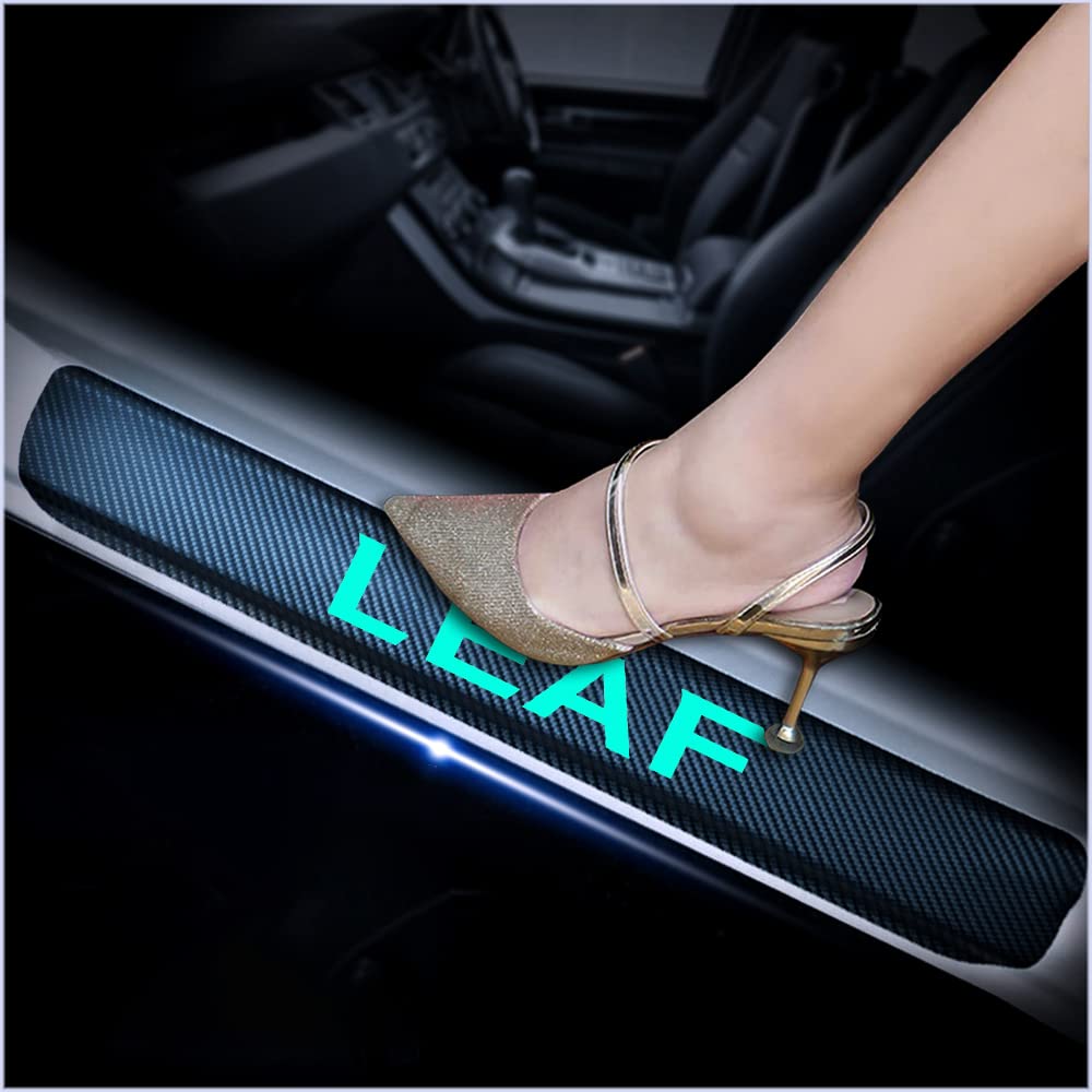 kaiweiqin 4Pcs Car Door Sill Scuff Plate Cover for