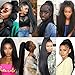 22 Inch High Puff kinky Afro Ponytails for Thick Hair Extensions Ponytail Synthetic Magic Paste Afro Puff Clip in Wrap On Around Black Hairpiece Ponytail for Women Jet Black (Drawstring Ponytail 1B)