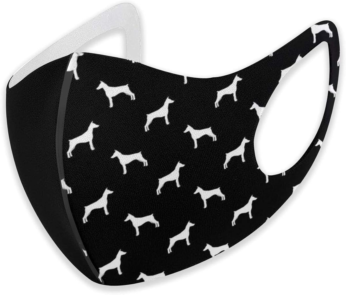 doberman black and white