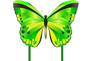 LARUITA Latuita Butterfly Kite for Kids & Adults Easy to Fly, Large Single Line Kite for The Beach Game,with 200 FT String Kite Handle