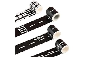 WALWAL Ruban adhésif pour voitures jouets et trains pour stimuler la créativité des enfants (1 rouleau de ruban adhésif autor