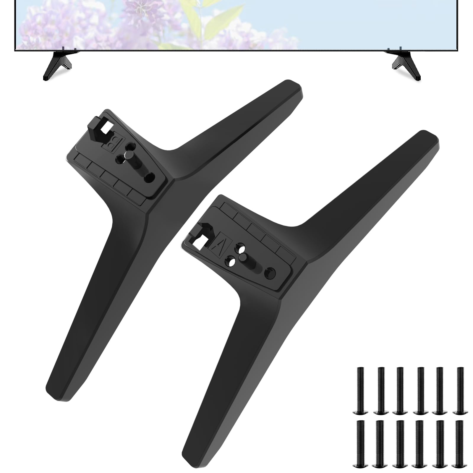 Photo 1 of **It is used, it is missing parts and it is not known if it works 100%.****TV Legs for LG TV Stand Legs, for 60 Inch LG TV Legs 60UJ6200 60UJ6300 60UJ6540 60UJ630T 60UJ6320 60UK6090PUA 60UK6200PUA 60UM6900 60UM7100 60UN7300 60UN7310 Replacement Legs with