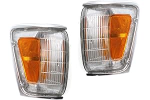 For Toyota Pickup 4WD 1989-1991/4Runner 1990 1991 Park/Cornering Light Assembly Pair Driver and Passenger Side Chrome | TO252