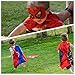 MIJOYEE Superheros Capes and Mask Costumes for Kids 5Pcs Cartoon Dress Up Double-Sided Costumes