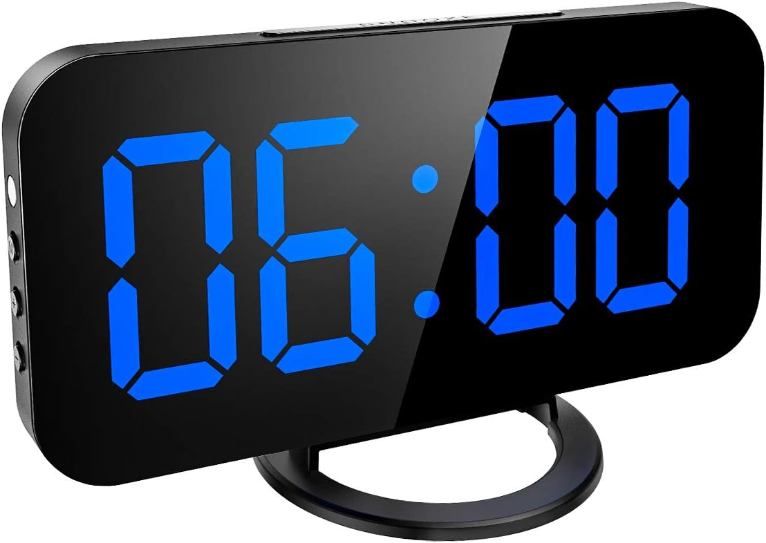 Easy to Use Black Compact New Version Reliable Digital Alarm Clock AC