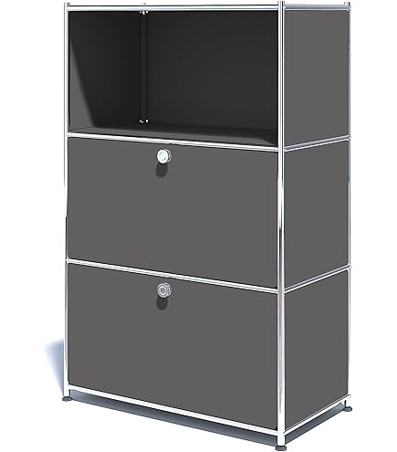 Amazon.com: Simplink Metal Sideboard with 2 Flap Doors, DIY Modern