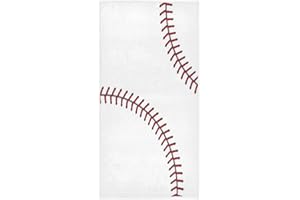Wamika Baseball Hand Towels Sports Ball Lace Face Towel Soft Thin Guest Towel Portable Kitchen Tea Towels Dish Washcloths Bath Decorations Housewarming Gifts 16 X 30 in