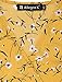 Allegra K Women's Boho Crossover V Neck Petal Sleeves Belted Floral Flowy Dress Large Yellow