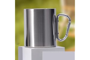 20 oz Portable Camping Coffee Mug with D Ring Handle camping cups for Home Tea Hot Cold Drinks Outdoor Sports Travel