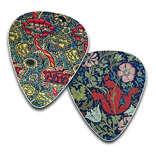 Guitar Picks for Girls (12-Pack) - Colorful Pattern Medium Celluloid Plectrum - Guitar Gifts Stocking Stuffers for Adults Teens Kids Women