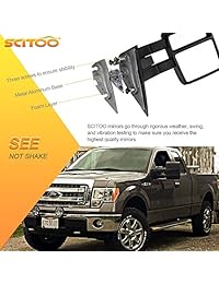 Autodayplus para camioneta Ford F150 2007 14 espejos laterales de pasajero conductor, señal de giro, climatizada, luz de charco, par de espejos de remolque