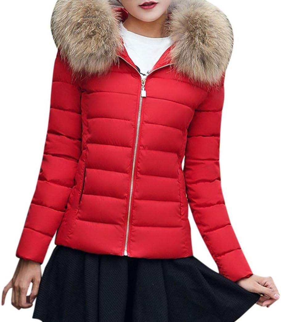 Women Puffer Jackets Coats , Ladies Fashion Winter Warm Slim Fit Short Overcoat Outwear, Casual Down Jacket Coat for Women