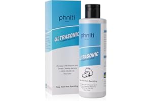 Sonic Jewelry Cleaner, Phniti Professional Sonic Cleaner Solutions for Use in All Sonic Cleaner Machines Ultrasonic Jewelry Eye Wear Cleaning Concentrate for Gold, Silver, Platinum Diamonds Cleaning