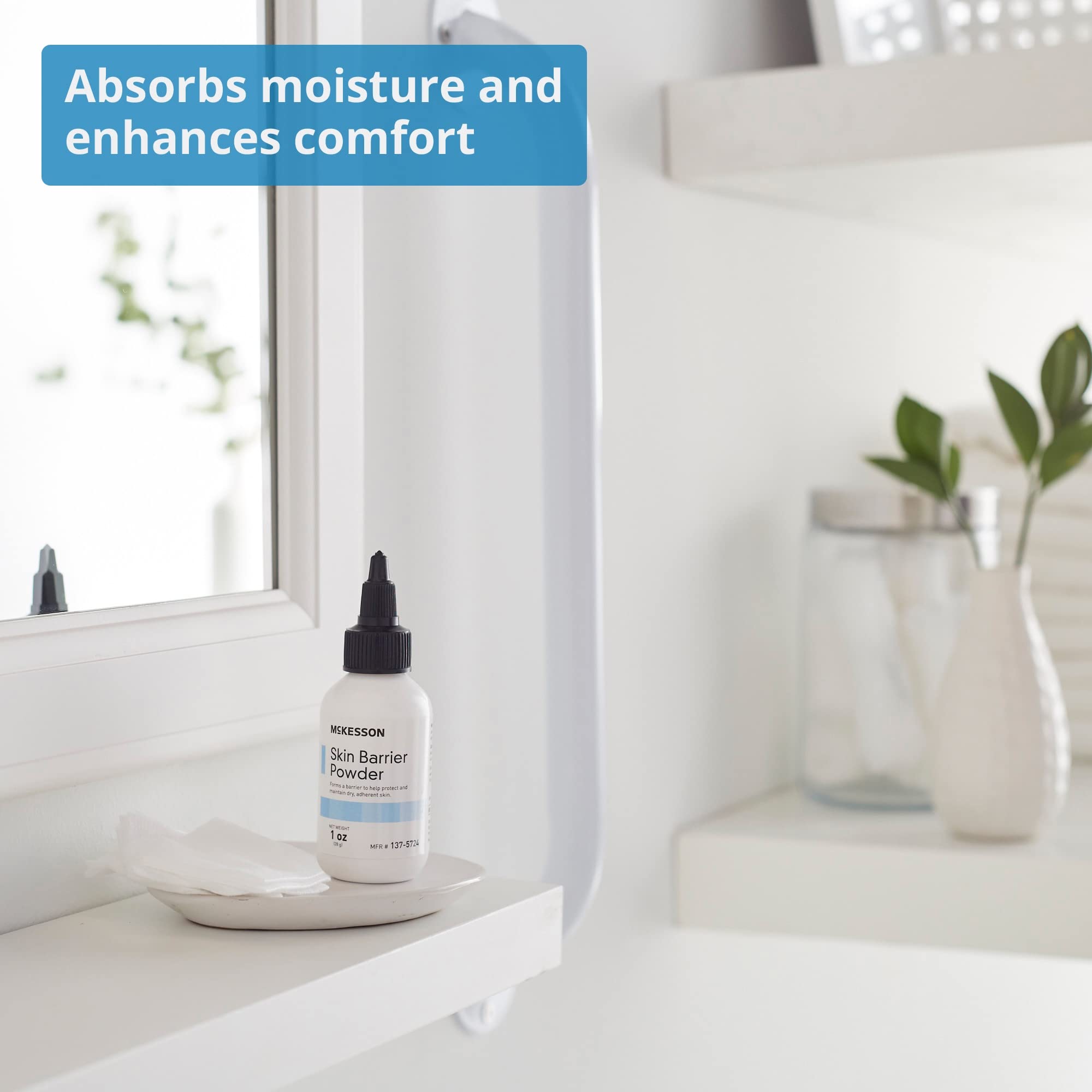 McKesson Skin Barrier Powder, Protect and Maintain Dry Adherent Skin, 1 oz, 1 Count