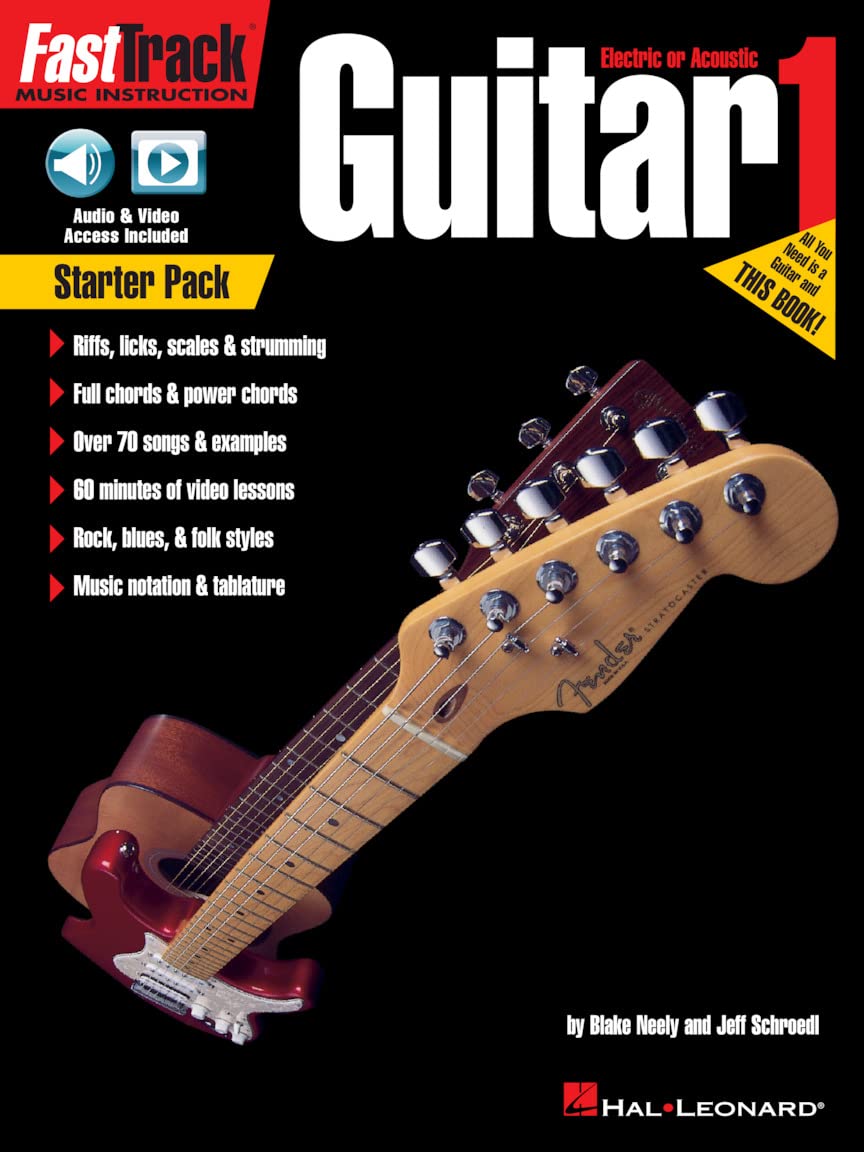 FastTrack Guitar Method - Starter Pack. Includes Media Online: Electric or Acoustic (Fast Track Music Instruction)