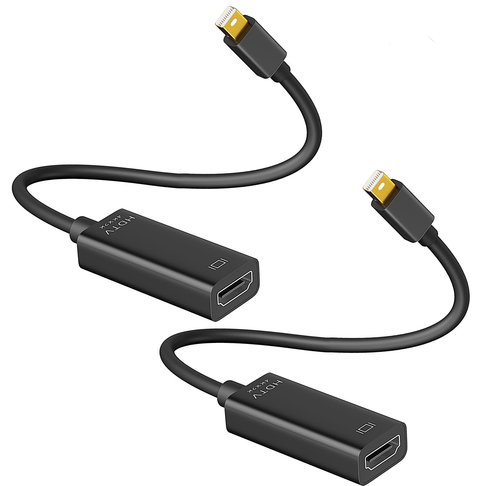 Mini DisplayPort to HDMI Adapter 2 Pack 4K@30Hz Mini DP