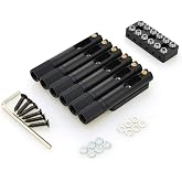 1 Set 6 Strings Headless Guitar Bridge Brass Single Bridge For Electric Guitar