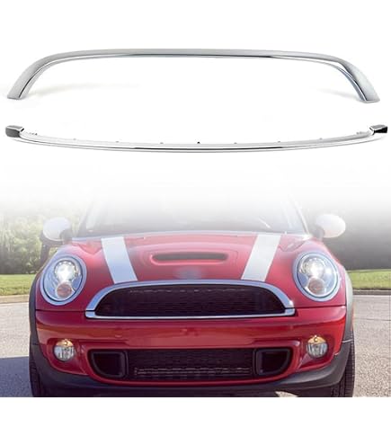 Accessorio Mini Clubman Hatchback Copertura Per Griglia Del Cofano Anteriore, 51132751040, Striscia Di Modanatura Per Paraurti Compatibile Con R55 R56 Suzuki Vitara - 8