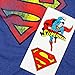 Superman Classic Logo Heather T Shirt and Exclusive Stickers