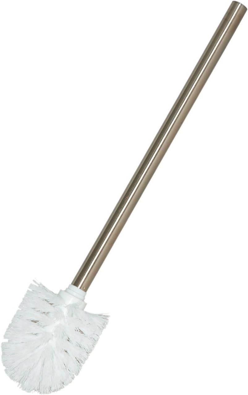 Bisk para Inodoro Mango de Cromo Cabeza de Cepillo, Blanco, 6 ...