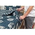 Beddy's Sports Theme Boys Durable Zipper Bedding for Kids, Bed in a Bag, Blue Sheets with Baseball, Football, Basketball, Soccer Comforter, Pillowcase & Pillow Sham, Easy to Make & Wash