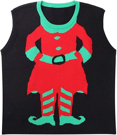 plus size christmas sweater vest