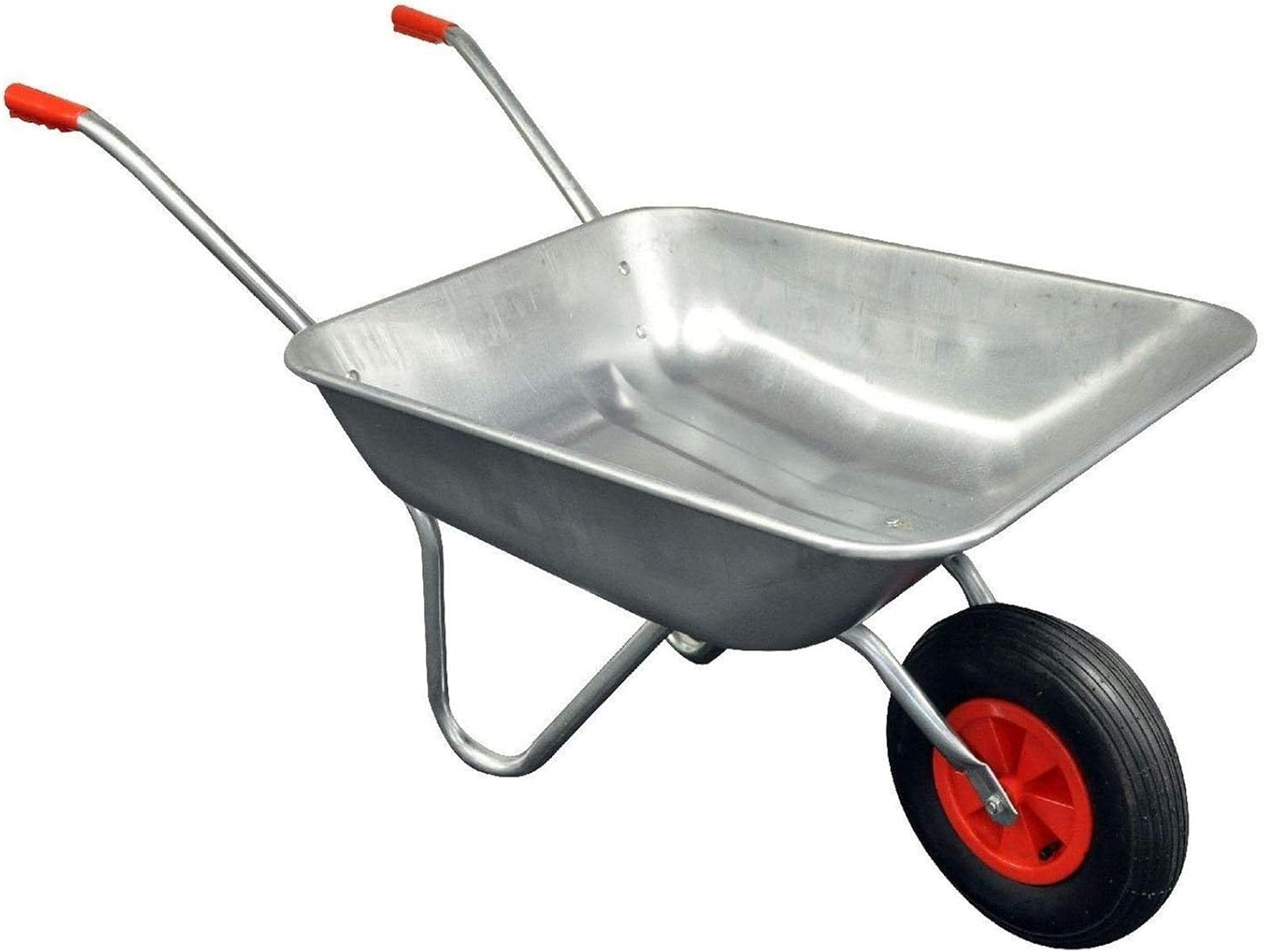 Gr8 Garden Heavy Duty Wheelbarrow 65l Litre Galvanised Steel DIY