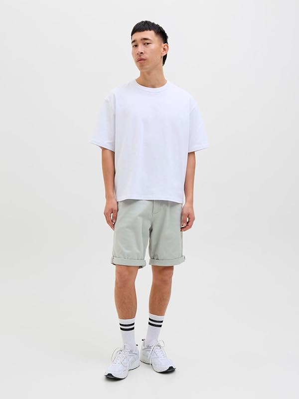 Pantaloncini da Uomo Jpstbowie Solid SRT SN, Grigio Acqua, L