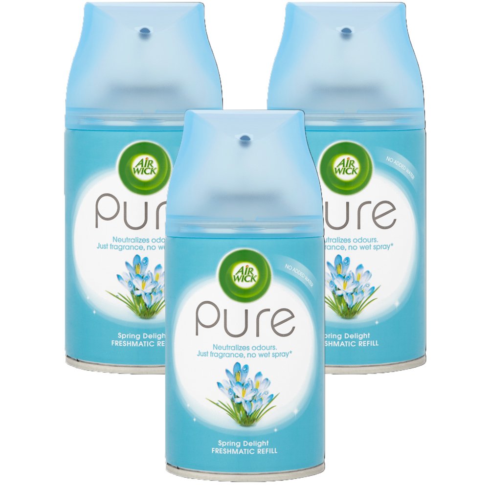 3 x AIR WICK FRESHMATIC PURE SPRING DELIGHT REFILLS 250ML Amazon.co.uk