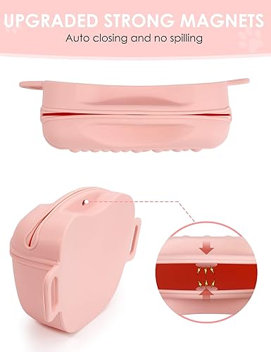 Dog Treat Puch Dog Treat Pouch With Silicone Liner & Magnetic Closure - Hands-Free Training Bag With Poop Bag Dispenser Magnetic Closure Bag