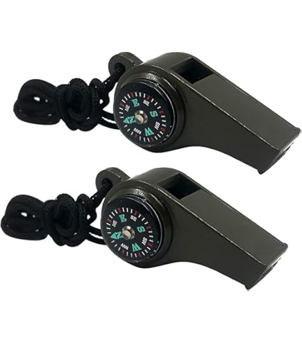 3-in-1 survivalfluitje met kompas en thermometer, noodfluitje 3-in-1 survivalfluitje met kompas en thermometer, noodfluitje