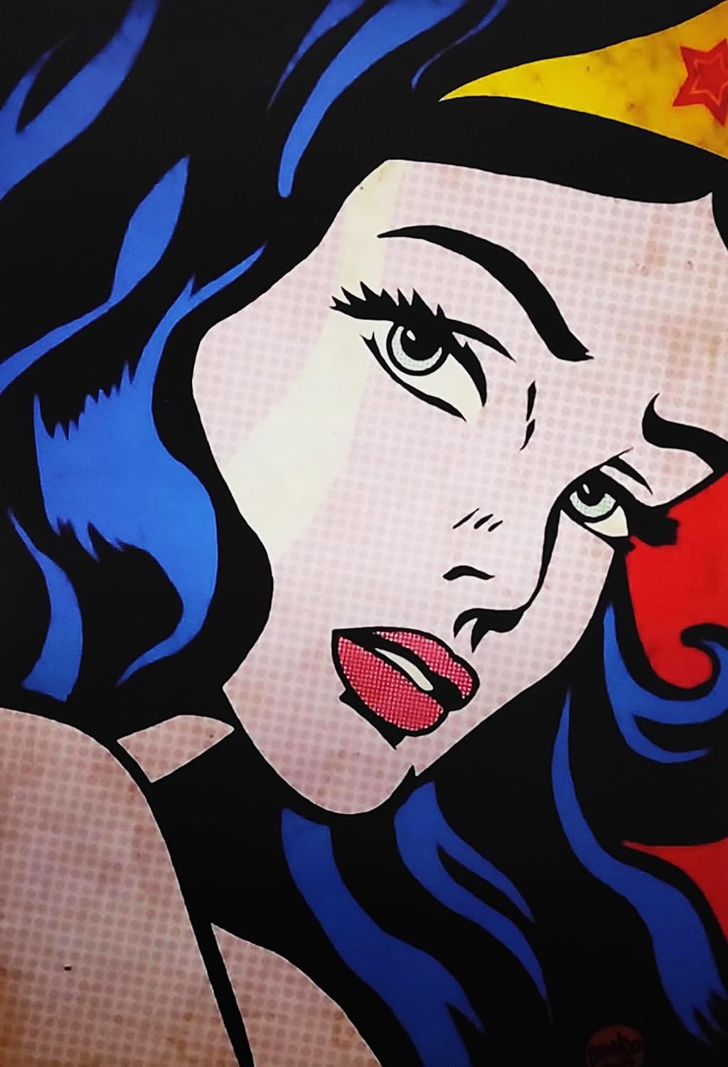 KUSTOM ART Wonder Woman Comics Series Picture Print on Wood 30 x 21 cm