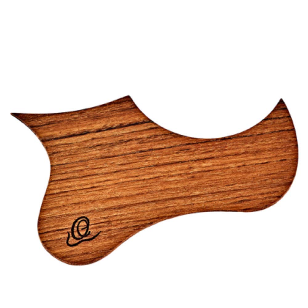Ortega Guitars Wood Ukulele Pickguard – with Adhesive Foil, for Tenor and Baritone Ukulele – Walnut, Natural (OWPTB-WN)