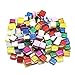 Dreamtop 160g Assorted Colors Mosaic Tiles Glitter Glass Mosaics with Storage Box for DIY Craft Decoration,10 x 10 mm