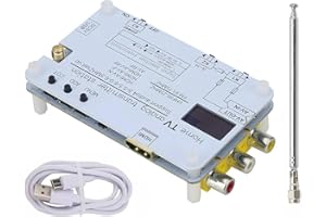 MOUDOAUER RF Modulator RCA Coaxial Adapter, TV-TX200 VHF UHF Analog TV Transmitter with Antenna