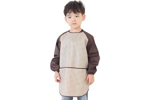 Waterproof Kids Art Smock with Long Sleeves – Toddler Painting Apron for Boys & Girls Ages 1–10 – Daycare & Crafts