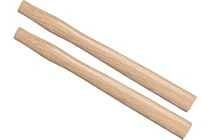 CoCud 2PCS Hammer Handle Replacement, 32cm/13 Oak Wood Flat Comfort Grip Wooden - (Applications: for Hatchet Hammer Oval Eye)