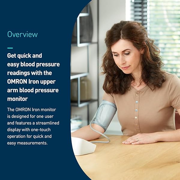 OMRON IRON BLOOD PRESSURE MONITOR FOR HOME USE & UPPER ARM BLOOD PRESSURE CUFF – #1 DOCTOR & PHARMACIST RECOMMENDED BRAND – CLINICALLY VALIDATED