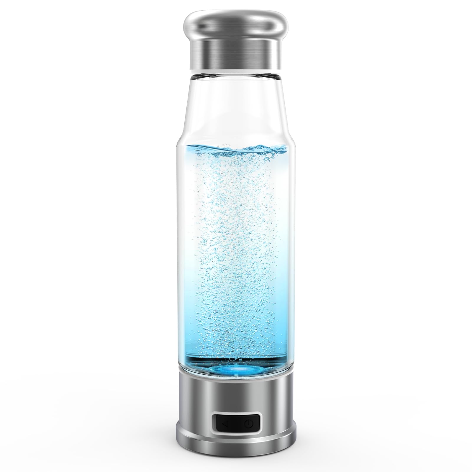 Photo 1 of Hydrogen Water Bottle 5-Min Electrolysis 15.22OZ 1500 PPB Water Ionizer with SPE/PEM Technology, Hydrogen Water Bottle for Women/Men/Office/School