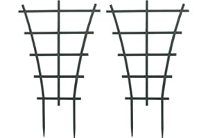LWUEY Trellis Small Outdoor, Mini Vine Support Indoor Plant Trellis for Climbing Plants Patio Pot Stackable Potted Stakes Plastic Houseplant Superimposed Garden Planter Vegetable Flower 5.91“ W x 10.24” h