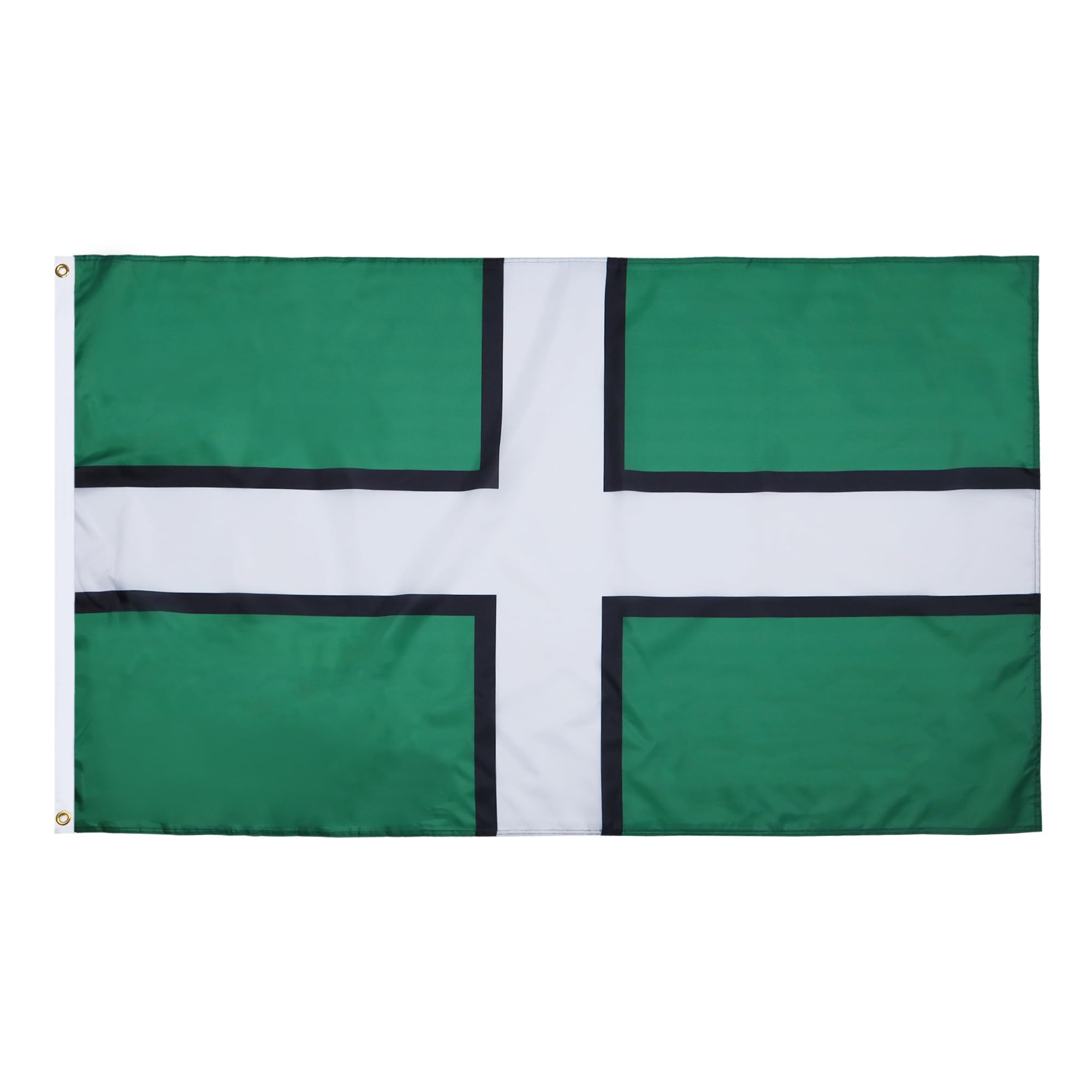 AZ FLAG - Devon County Flag - 2x3 Ft - 100D Polyester County Of Devon - England Banner with Two Metal Grommets - Fade Resistant - Vivid Colors - 2' x 3' Feet - 90x60 Cm