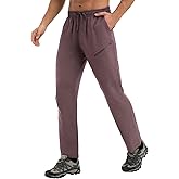 baleaf Men's Hiking Pants Ripstop Lightweight Cargo Waterproof Travel Pants Quick Dry with Zip Pockets UPF 50+ Work