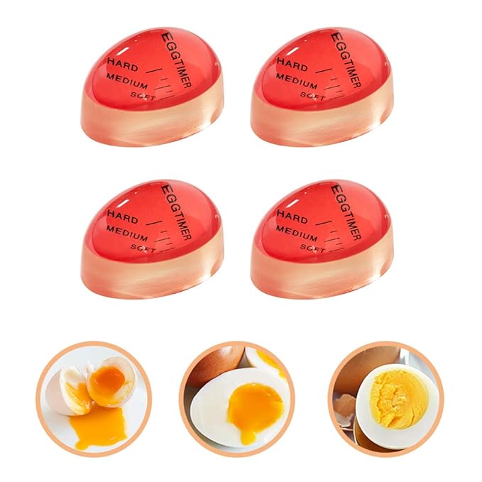 Temporizador de huevos, 4 unidades, resistente al calor, mediano ...