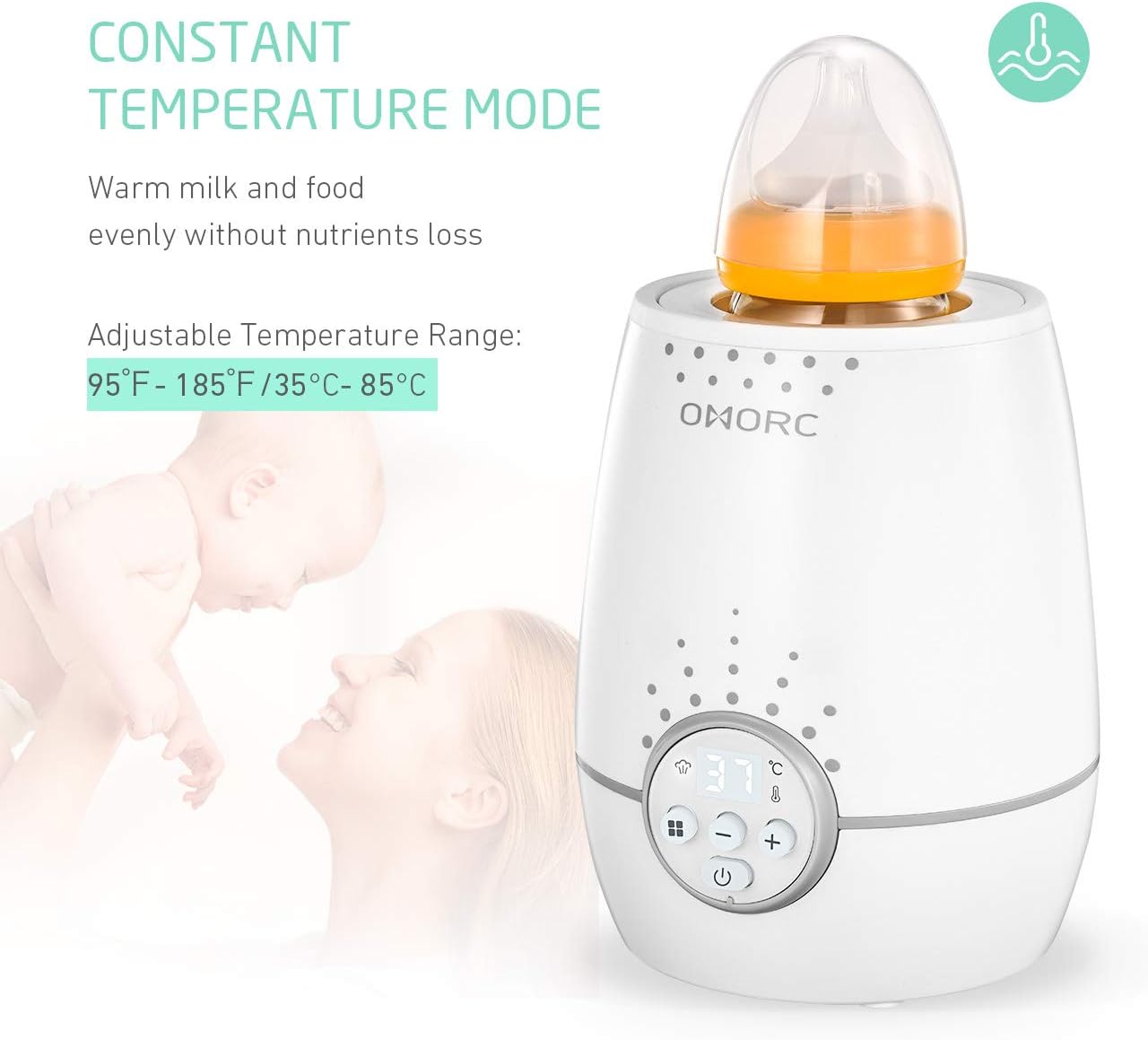 bottle warmer with automatic shut off