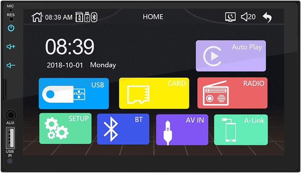 OUYAWEI Car Stereo Receiver 7" HD Car Stereo Radio USB Link for Apple CarPlay Multimedia Player SWM-X2 Without Camera