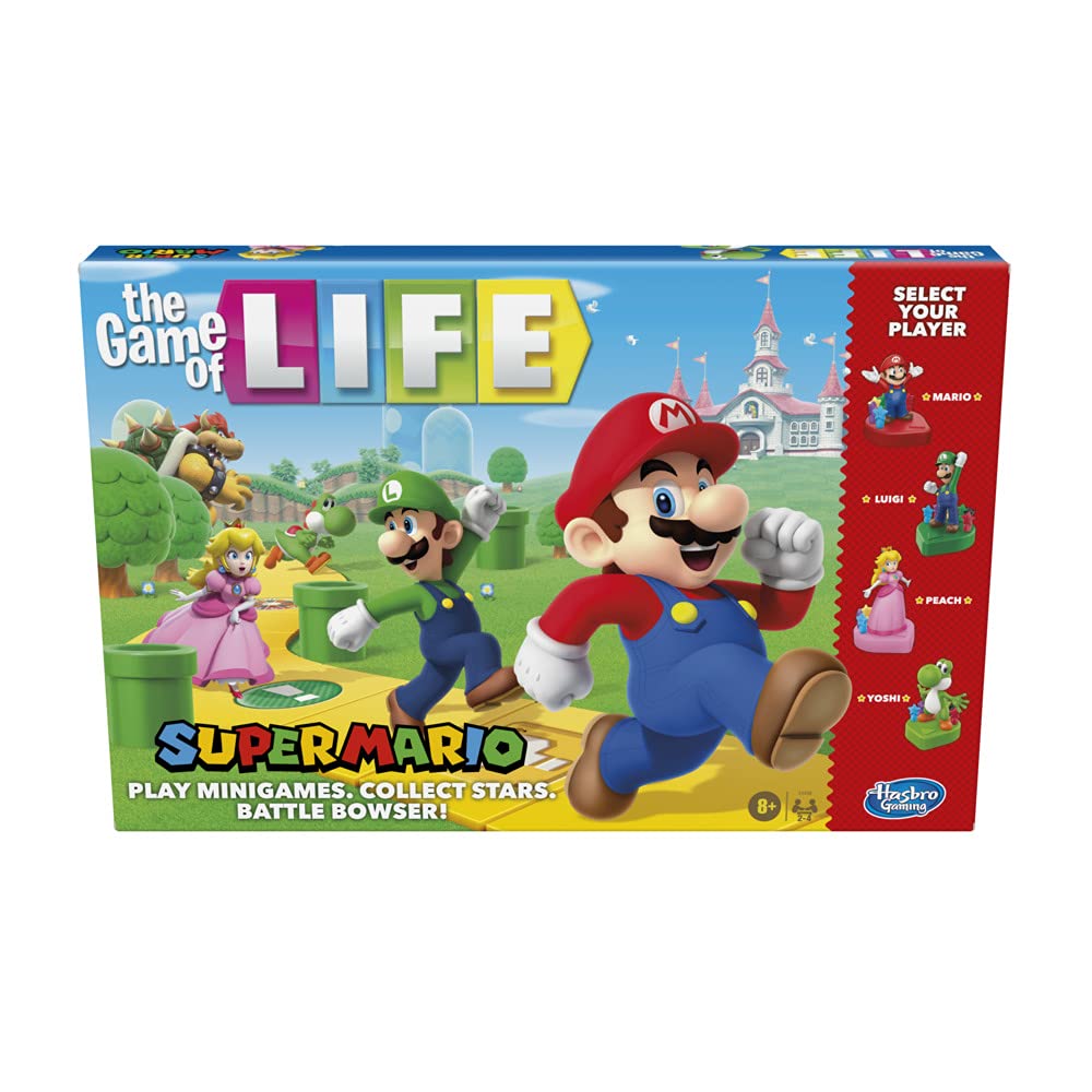 Hasbro Gaming The Game Of Life - Super Mario Edition Board Game Kids Aged 8+ (English Version)