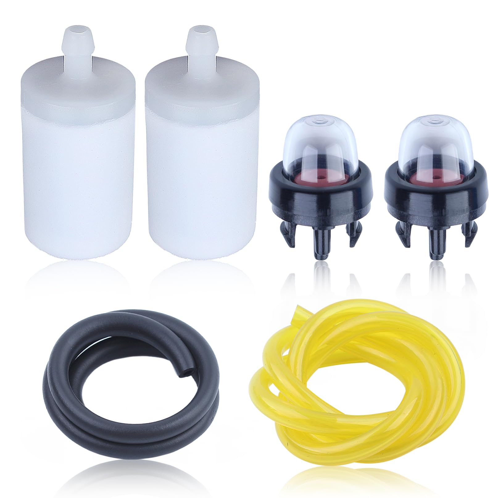 AUMEL Fuel Filter Line Hose Primer Bulb Kit for Husqvarna Poulan Stihl McCulloch Chainsaw