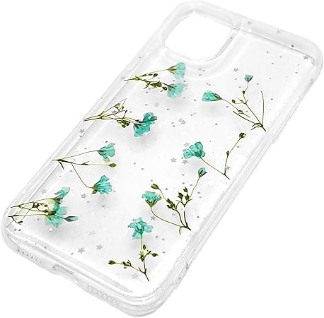 Amazon Co Jp Iphone 11 ケース 6 1インチ ブルー 花柄 クリア 透明 ビューティー
