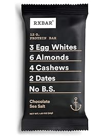 RXBAR Whole Food Protein Bar, Chocolate Sea Salt, 1.83 Ounce (Pack of 12)