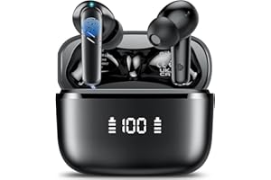 PUQO AI Translation Earbuds Real Time, 144 Language Translator Earbuds 3-in-1 Translation Headphones for iPhone and Android with 6 Translation Modes, Translating Device for Travel/Business/Learning, Black